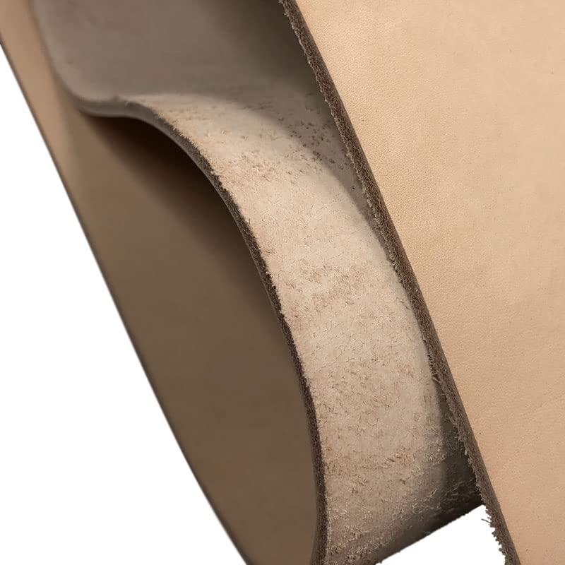 Material de Cuero de Vaca Genuino 3,5mm de Espesor Cuero curtido Vegetal Tira de Piezas de Grano Completo para Manualidades de Arte Hecho a Mano DIY