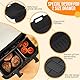 Heissluftfritteuse Zubehör für Tefal EY9018 Dual Easy Fry 5,2/3,1L - Airfryer Zubehör Einschließlich Silikonform, Grillrost, Brotbackformen, Küchenzange, Ölspray, usw