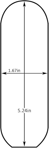 Miniatura 2 de 20 almohadillas de repuesto de acero inoxidable para limas de pedicura de 5.2 x 1.7 pulgadas, almohadillas de repuesto, gruesas y finas de doble