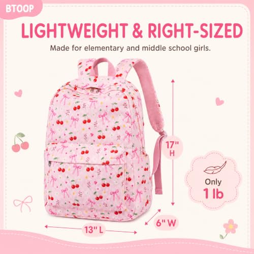 Image of BTOOP School Backpack for Teens Large Cute Bookbag Lightweight 15.6 inch Laptop Bag for Girls Women Casual High School College