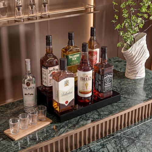 Image of JUESHA 2 Tier Liquor Bottle Display Shelf