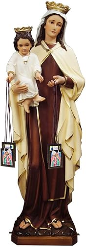 Miniatura 6 de Escapularios católicos, paquete de 3 collares a granel de Escapulario marrón de la Virgen De Guadalupe, Escapularios Católicos Escapularios