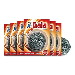 Gala Steel Scrubber Combo Set (Pack of 6)