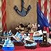 Nautical Theme Party Honeycomb Centerpieces 12-Piece Cruise Ship Classic Movie Table Decorations Ocean Ship Table Centerpieces Nautical Birthday Party Decorations for Baby Shower Supplies