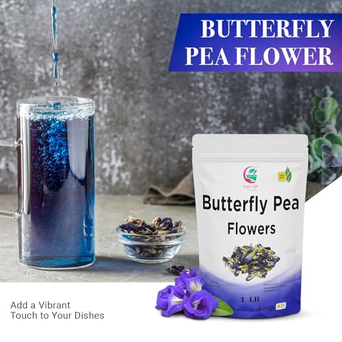 Butterfly Pea Flower Dried 1 LB (1000+ Cups) | Blue Butterfly Pea Flower Tea | Beautiful Blue Or Purple Food Coloring | Premium Quality | By Yogi\'s Gift® - Thumbnail 3