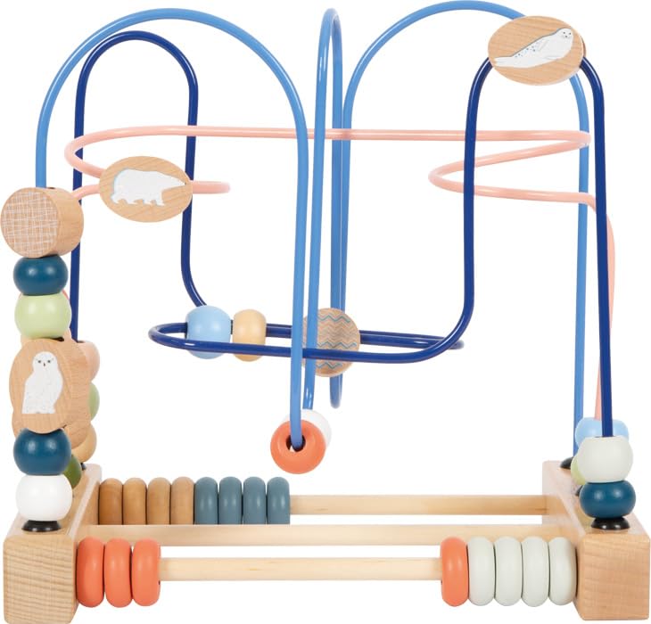 Small Foot Bead Maze Arctic made of FSC® 100%-certified wood, motor activity toy for kids aged 12+ months, 12442 - Image 2
