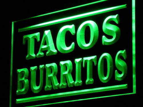 Amazon | ADVPRO Tacos Burritos Supply Display Adv LED看板