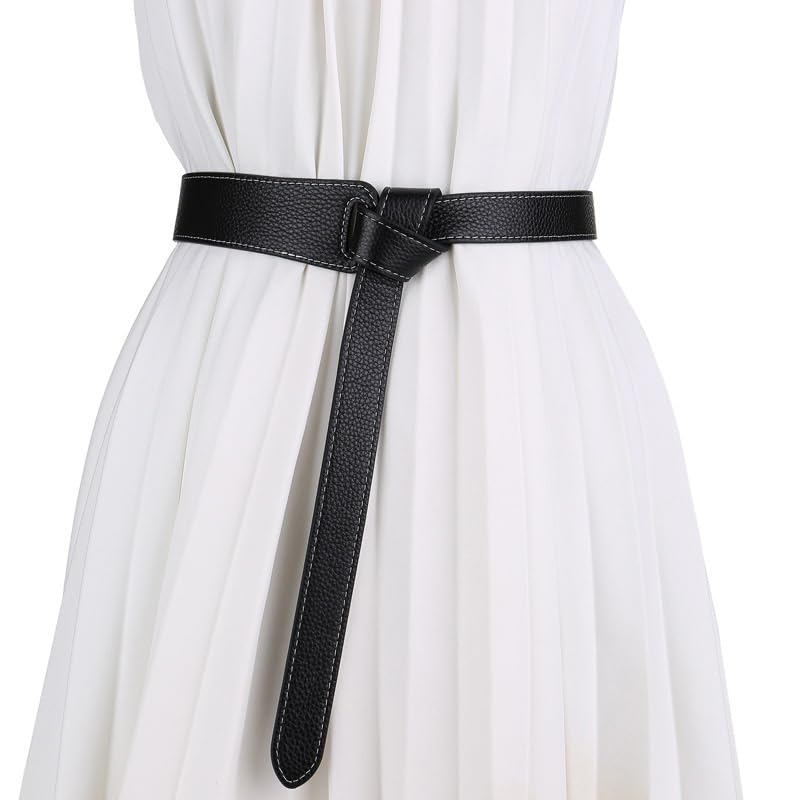 Cowhide Suit Belt Women's Decorative Sweater Coat With Dress Belt Tie Up Waist Belt2