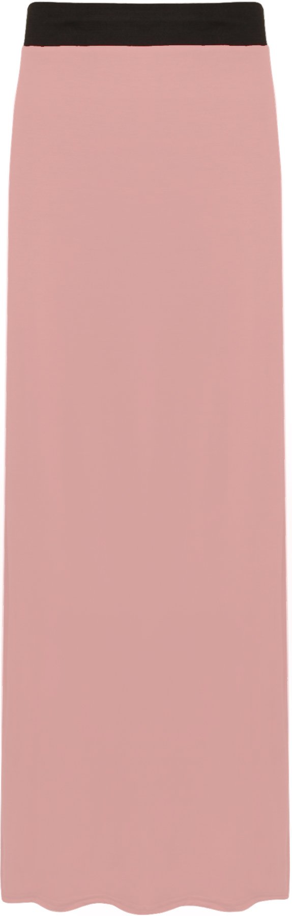 Wearall Women's Pink Long Maxi Skirt Elasticated Stretch Full Length Plus Size 24/26 (3Xl)