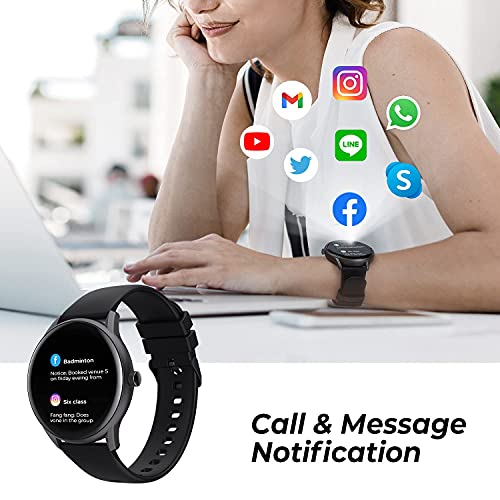 SoundPEATS Smartwatch, Relógio Inteligente IPX68 à prova d'água, Relogio Esportivo Monitor de calor