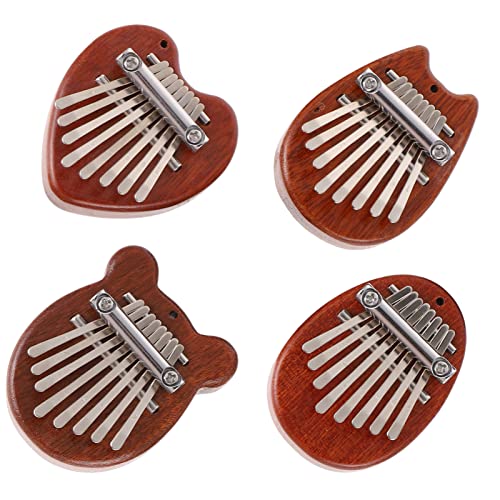 BIENKA 4 Ensembles Mini Kalimba Pouce Piano Bois 8 Touches Doigt Piano Portable Marimba Musical Petit Mignon Kalimbas… - Les Beatles, Paul McCartney, John Lennon, RIngo Starr, George Harrison BIENKA 4 Ensembles Mini Kalimba Pouce Piano Bois 8 Touches Doigt Piano Portable Marimba Musical Petit Mignon Kalimbas…