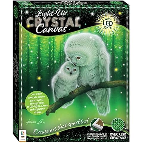 Online Deals Outlet Children Toys Kids Room Light Up Crystal Canvas Xmas Birthday Gifts For Kids - Owl 41 x 33 x 5cm Cover