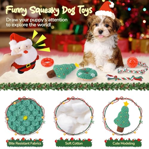 KIPRITII Various Puppy Dog Toys for Teething, Puppy Chew Toys Pack with Rope Toy, Treat Balls and Dog Squeaky Toys for Puppies & Small Dogs - Image 5