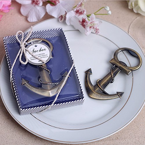 20Pcs Nautical Theme Anchor Beer Bottle Opener Party Favors Gift Favor For Beach Wedding Baby Shower Birthday By Feracci #TOP3