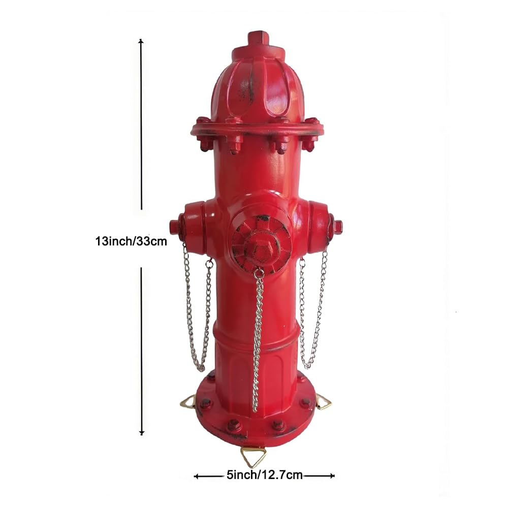 YLSMILE Fausse bouche d'incendie pour chiens à faire pipi dessus, décoration d'arrière-cour, statues de pompier pour homme (33 cm