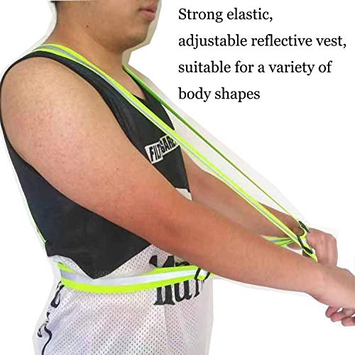 Cezmkio Reflective Safety Vest 2Pc - High Visibility Vest Adjustable Straps For Outdoor Jogging, Cycling, Walking, And Riding #TOP1