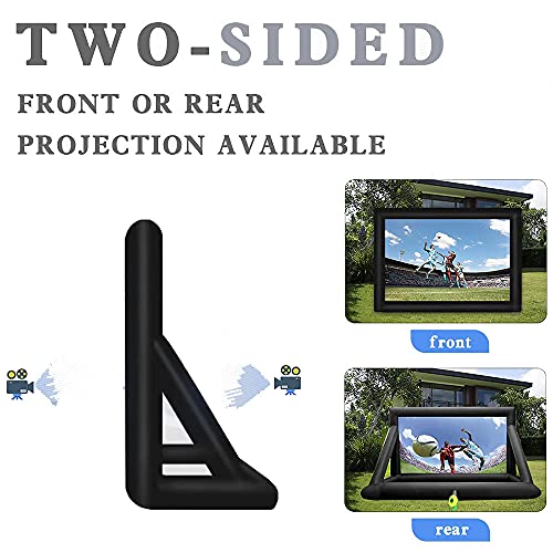 Pantalla de proyector para fiesta exterior e inflable de 24 pulgadas diagonal 2