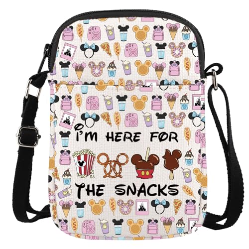 Magical Inspired Gift Family Vacation Trip Gift I'm Here For The Snacks Mouse Family Trip Snacks Crossbody Bag