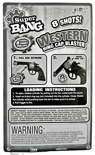 Ja-Ru 2442-900-929-926-927-913-920 Cap Gun Western Wild West Super Bang (1 Unit) Action Bang Party Favors Supplies thumb #2