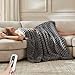 ACCU-WARMTH Heated Throw Blanket - Fast Heating 3D Jacquard Electric Heated Blanket, Cozy Heating Blanket with 6 Heating Settings & 4 Hours Auto-Off, Machine Washable, 50
