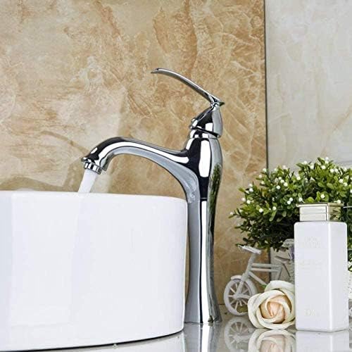 Robinet mitigeur de cuve en laiton chrome poli pour évier et lavabo de salle de bain