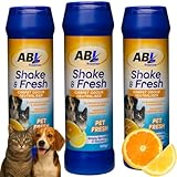 Shake & Fresh Carpet Odour Neutraliser Pet Fresh 3 x 500g – Carpet Cleaner Powder, Pet Carpet Freshener, Dog & Cat Odour Eliminator, Carpet Deodoriser & Freshener for Home, Rugs, Upholstery & Floors