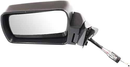 Miniatura 5 de Kool-Vue Espejo lateral del conductor compatible con Jeep Cherokee 1984-1996, Comanche 1986-1992 y Wagoneer 1984-1990 plegable manual, pintable,