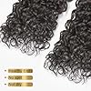 WEQUEEN 100% Human Hair Bundle Premium Wet and Wavy Water Wave Bundle 16A Brazilian Human Hair Full Volume 24 Inch Long Lasting Natural Black #3