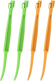 Orange Peeler Tool, 4 Pcs Plastic Citrus Peelers for Fruit Lemon Mango Banana