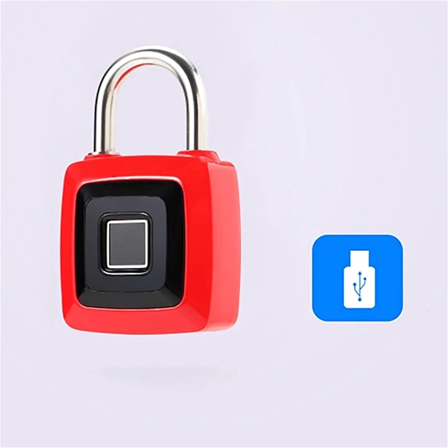 Cadenas intelligent d'empreinte digitale Smart Smart Cadlock, Anti-Thebt Intelligent for sports School School School School Clôture Hasp Stockage Sac à dos Valcule Bagage Bright, 20 pièces Empre