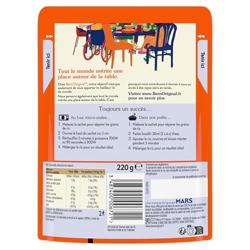 Riz Micro ondes Basmati Ben' Original Le Sachet De - vue 5