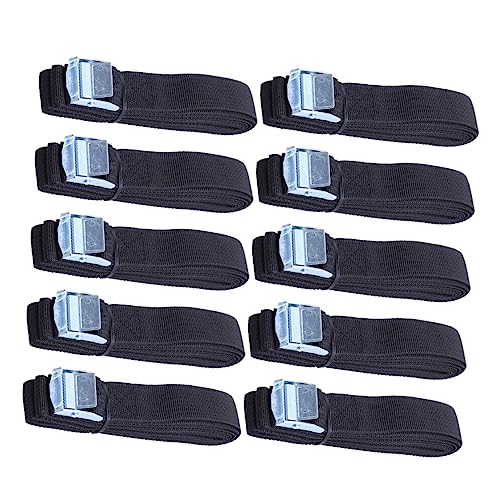 Mobestech 10 Pcs Lashing Straps with Steel Buckle Thick Nylon Quick Release Roof Rack Straps Tie Downs Car Roof