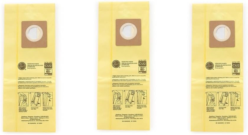 Hoover Commercial AH10243 Upright Bags for HushTone, Allergen Filtration (Pack of 10) (3 X Pack of 10)