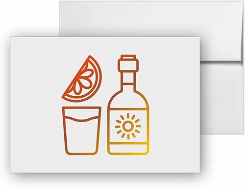 Tequila Shot Drinks Mexico Mexican Lime, quality blank cards CC-19910 disponible en Yaxa Colombia