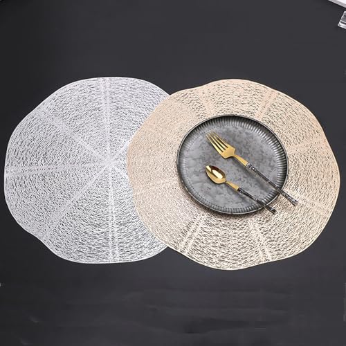 Sets de table ronds lavables et antidérapants pour cuisine