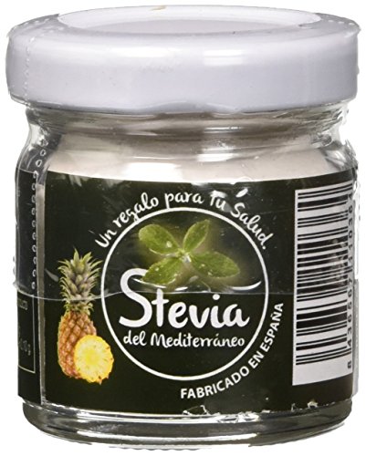 Stevia del Mediterráneo Edulcorante natural, Sabor Piña - 3 Paquetes de 27 gr - Total: 81 gr