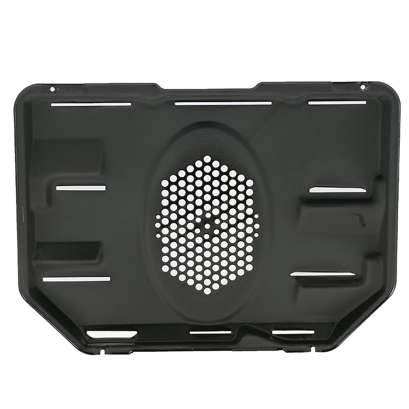 Masterpart Backofen-Rückwand Lüftermotor hinten Metall Schutzplatte schwarz passend für Logik Öfen und Herde