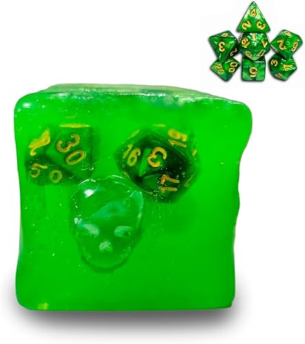 Dados de jabón DND, cubo gelatinoso de la cárcel, prisión de la cárcel de dados, cubo gelatinoso tiempo fuera, D&D, maestro de mazmorras, mazmorras