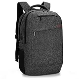 CoolBELL 17.3 Inch Laptop Backpack With USB Charging Port Function / Multi-compartment Travel Rucksack / Water-resistant Knapsack / Protective Day Pack For Men / Women (Light Black)