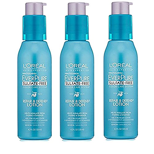 L'Oreal Paris Hair Care Expertise Everpure Repair and Defend Leave in TreatÂ ment, 4.2 Ounce (Pack of 3)