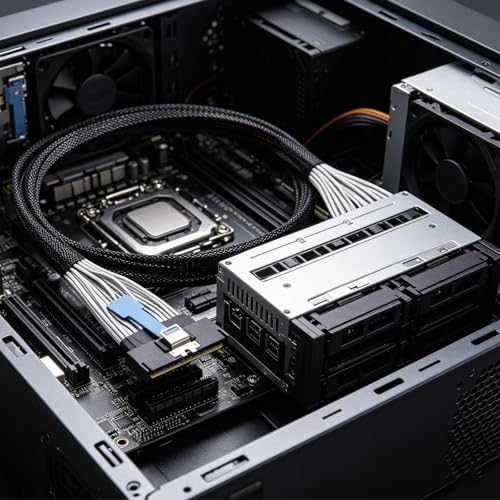 Cable de transferencia de datos PCIe 5.0 de 124 pines macho cable extensor de 16 canales 5