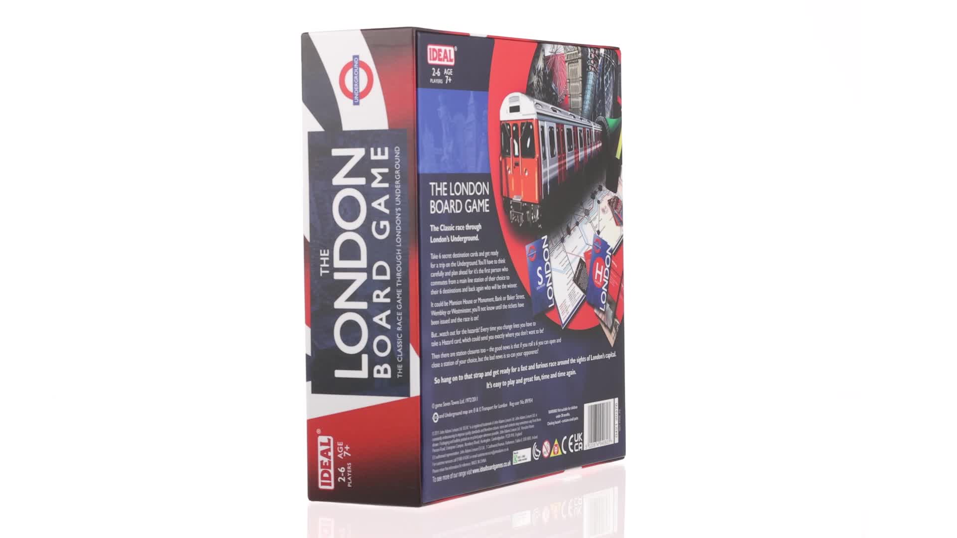 IDEAL | The London Board Game: The classic race game through London's  Underground! | Classic Board Games | For 2-6 Players | Ages 7+ :  Amazon.co.uk: Toys & Games