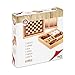 Produktbild Cayro  Schach, Dame und Backgammon  ab 7 Jahren  Holz  Brettspiele  Kinder und Erwachsene  Wendebrett mit Box für Figuren  2 Spieler