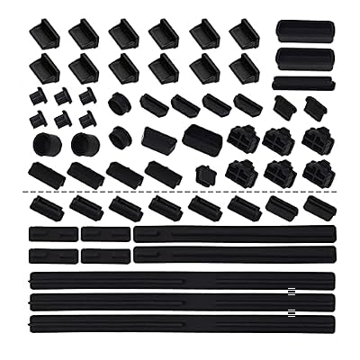 HFEIX 61Pcs Silicone Dust Plug Kit for Computer USB HDMI RJ45 SATA