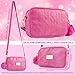 Barbie Messenger Bag for Girls, Shoulder Bag with Adjustable Strap