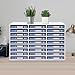 27 Slots Literature Organizer, Desktop Paper Storage Cabinet Mail Organizer, White Compartments Classroom Mailbox, Student Mailboxes for Classroom, Desktop File Sorter for Office (White, 27 Slots)