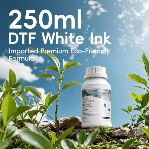 Image of DXZ 2026 New Formula White DTF Water-Based Ink - Clog-Resistant, Smooth Flow, Odorless, Suitable for All DTF Printers (One Bottle of White)