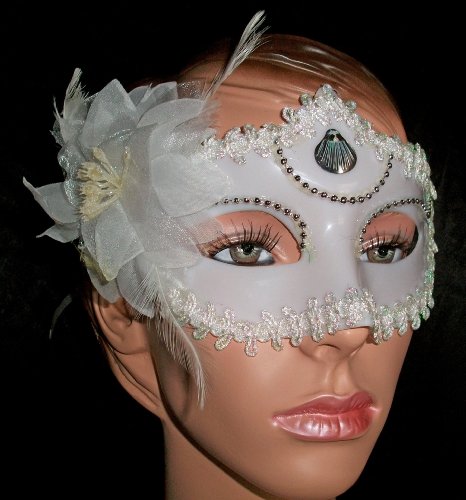 3W-Hohenlimburg Lot de 2 masques de sommeil, lunettes de sommeil, masque de nuit, masque pour les yeux, bandeau pour les yeux dans différentes couleurs et finitions, matériau très doux, avec élastiques, Blanc, Weiße Maske (1 Stk.)