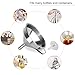 HAUSPROFI Stainless Steel Funnel, 5.1 inch 304 Stainless Steel Kitchen Funnel with 200 Mesh Food Filter Strainer for Transferring Liquids, Oil, Making Jam