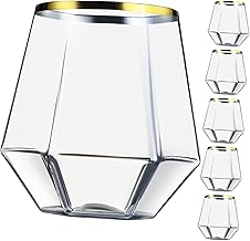 6 Pçs Copo De Coquetel Copo De Champanhe Copo De Coquetel Bar Copos Copo De Champanhe Taça De Vinho Copo De Uísque Decorativo Hexágono Copo Criativo Copo De Bebida Transparente